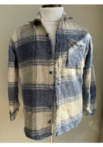 Unisex Jakarlı Oversize Gömlek