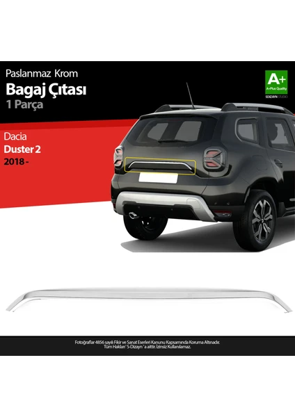 Dacia Duster Krom Bagaj Çıtası 2018-2024 A+ Kalite