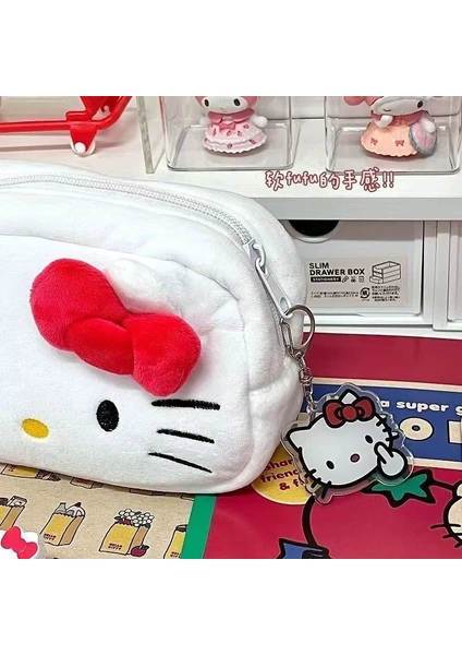 Love Home Hello Kitty Peluş Kalem Sevimli Büyük Kapasiteli Öğrenci Kırtasiye Çanta (Yurt Dışından)