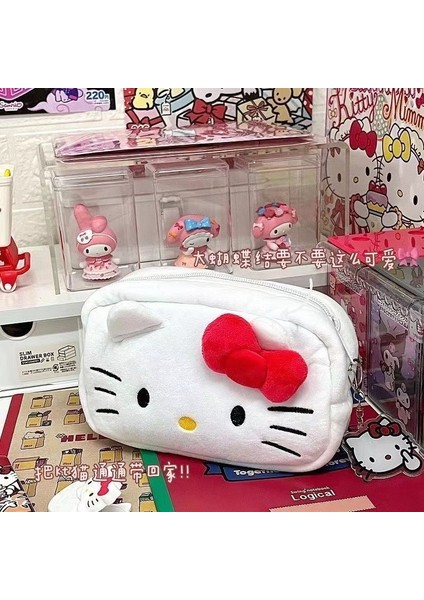 Love Home Hello Kitty Peluş Kalem Sevimli Büyük Kapasiteli Öğrenci Kırtasiye Çanta (Yurt Dışından)