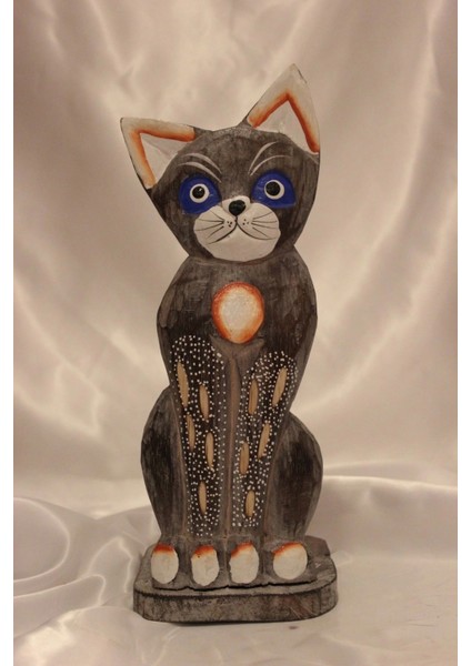 Peçetelik Kağıt Havluluk Kedi Figürlü Açık Gri indirimleri