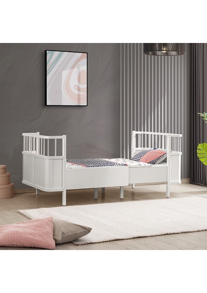 Mdf Beşik Siesta Büyüyen Beşik 90 x 130 cm + 1 Comfort Yatak