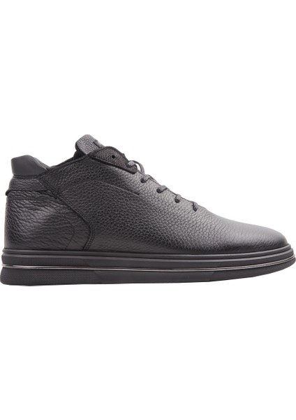 18310 Siyah Deri Bot