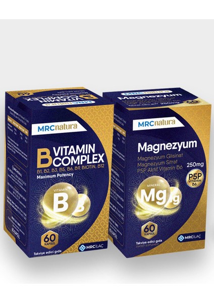 Natura Magnezyum + B Complex Sınav ve Konsantrasyon Paketi