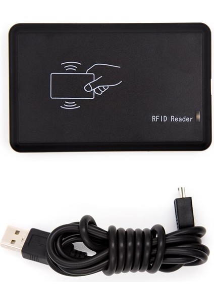 125kHz RFID USB Kart ve Etiket Okuyucu Kablo İle Birlikte
