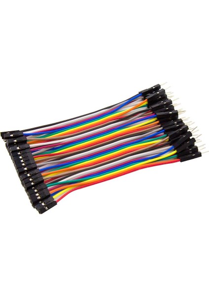40 Pin Erkek - Dişi Jumper Kablo - 10cm