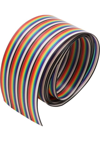 40 Pin 1.27mm Renkli Flex Şerit Dupont Kablo (AWG26)