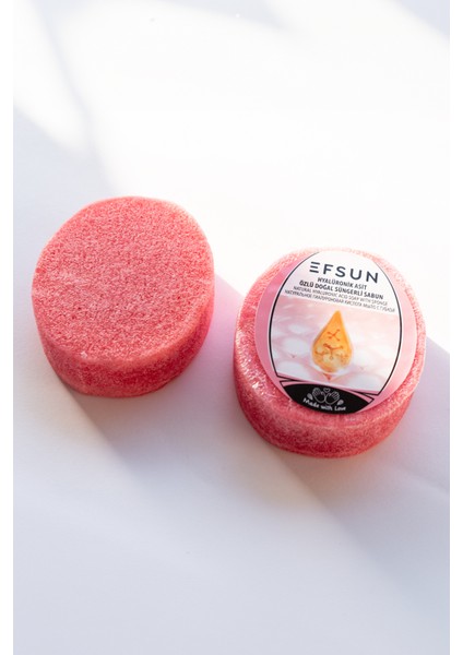 Doğal Süngerli Hyalüronik Asit Özlü Sabun, Hyalüronik Sabunu, Süngerli Banyo Sabunu 135 Gr.