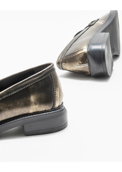 Gold Deri Kadın Loafer fiyatları