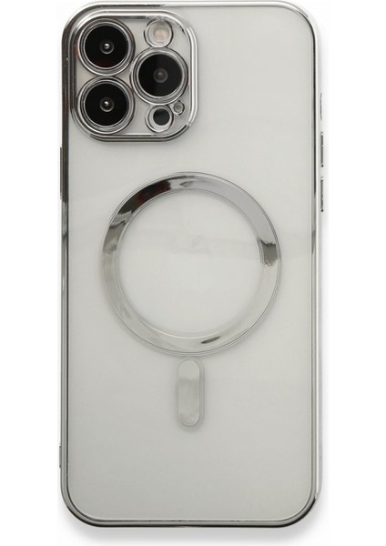 iPhone 13 Pro Max Kılıf Magsafe Özellikli Lazer Silikon Kapak