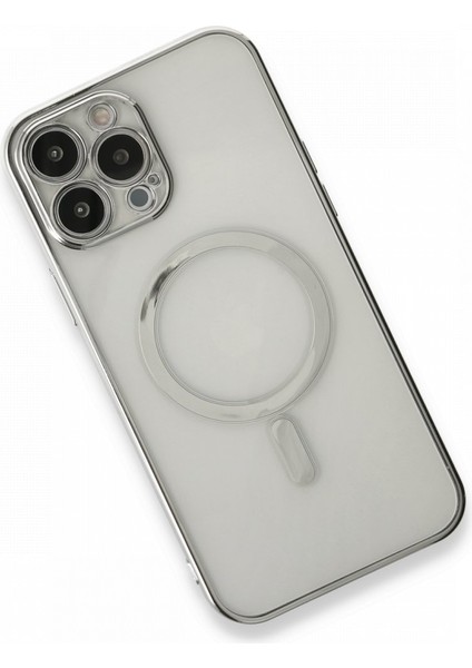 iPhone 13 Pro Max Kılıf Magsafe Özellikli Lazer Silikon Kapak