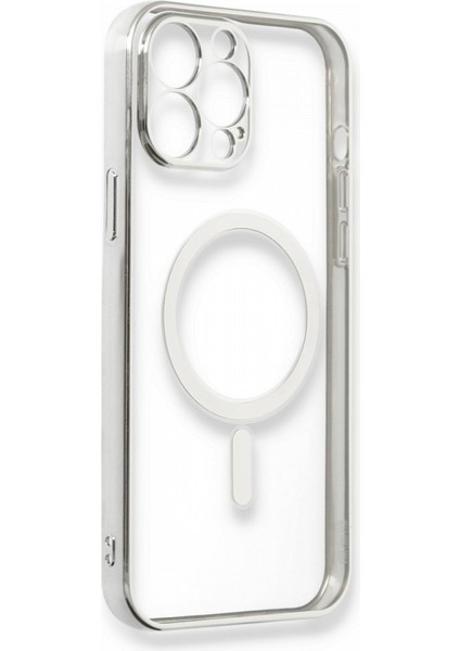 iPhone 13 Pro Max Kılıf Magsafe Özellikli Lazer Silikon Kapak