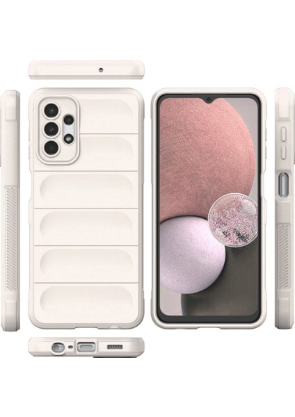 Samsung Galaxy A13 Kılıf Optimum Lens Çerçeveli Silikon Kapak