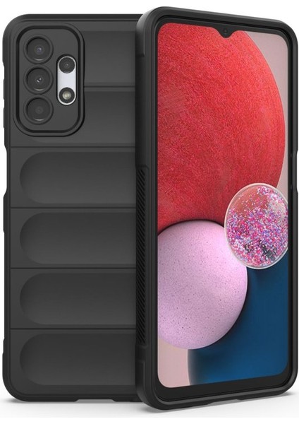 Samsung Galaxy A13 Kılıf Optimum Lens Çerçeveli Silikon Kapak