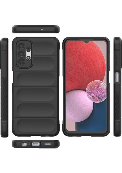 Samsung Galaxy A13 Kılıf Optimum Lens Çerçeveli Silikon Kapak