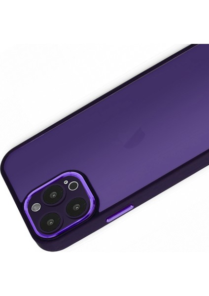 iPhone 14 Pro Kılıf Freya Lazer Lens Kamera Çerçeveli Silikon Kapak