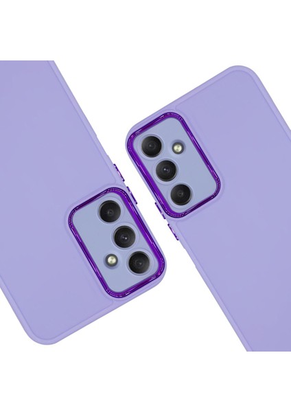 Samsung Galaxy A14 Kılıf Freya Lazer Lens Kamera Çerçeveli Silikon Kapak