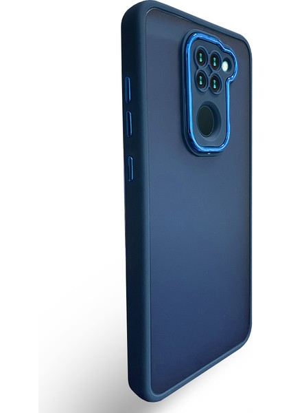 Xiaomi Redmi Note 9 Kılıf Freya Lazer Lens Kamera Çerçeveli Silikon Kapak