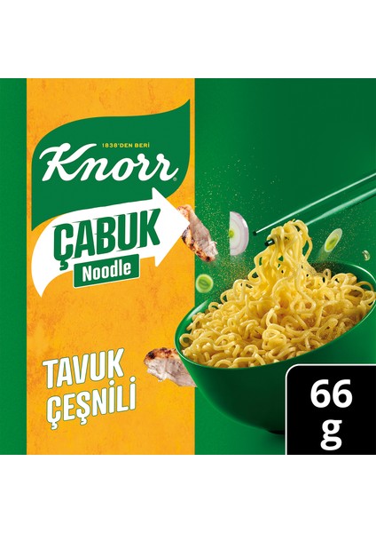 Çabuk Noodle Tavuk Çeşnili 66 g