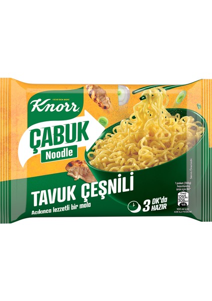 Çabuk Noodle Tavuk Çeşnili 66 g