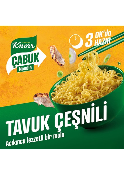 Çabuk Noodle Tavuk Çeşnili 66 g