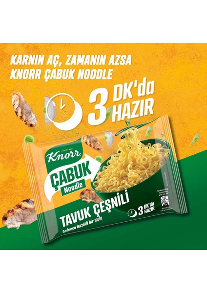 Çabuk Noodle Tavuk Çeşnili 66 g