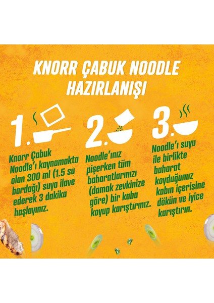 Çabuk Noodle Tavuk Çeşnili 66 g