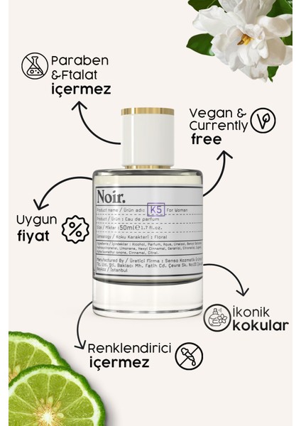 K5 Kadın EDP Parfüm 50 ML fiyatları