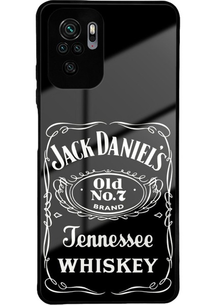 Xiaomi Redmi Note 10S ile Uyumlu Silikon Arkası Cam Kapak Jack Tasarımlı Cam Kılıf