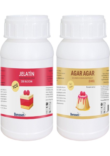 Sığır Jelatini ve Agar Agar 175 gr x 2