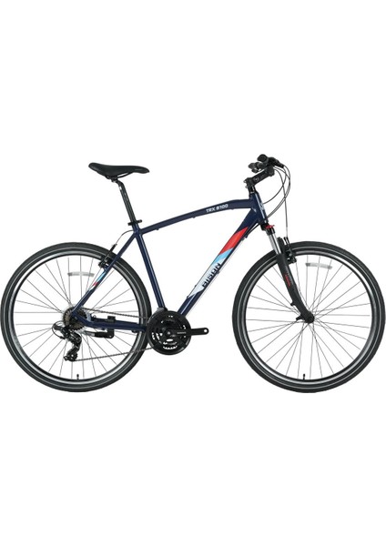 28J Bisan Trx 8100 Şehir Bisikleti - Lacivert Kırmızı Mavi - 54 Kadro