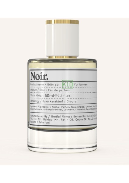 K10 Kadın EDP Parfüm 50 ML