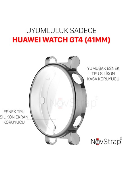 Huawei Watch Gt4 41MM ile Uyumlu Ekran Koruyucu ve Kasa Koruyucu Tpu Yumuşak Silikon fiyatları