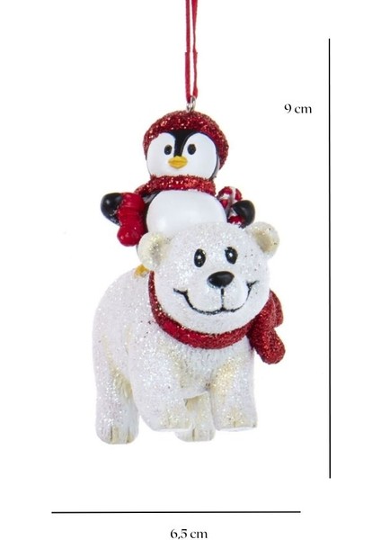 Penguen & Kutup Ayısı Yılbaşı Ağaç Süsü – 9cm fiyatları