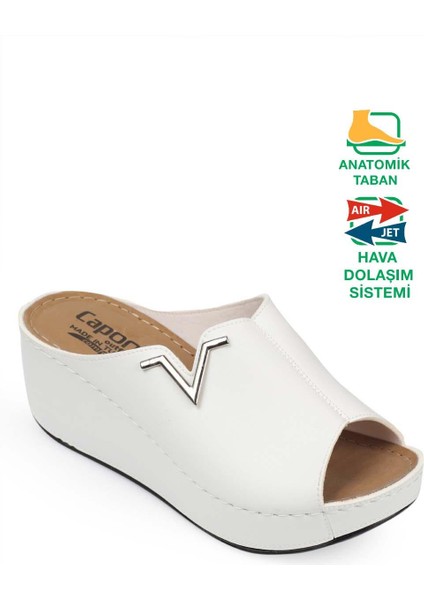Capone 6145 Kadın Platform V Toka Terlik