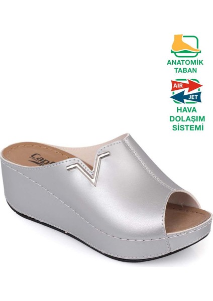 Capone 6145 Kadın Platform V Toka Terlik