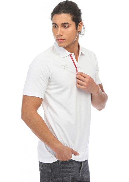 Erkek Polo Pike T-Shirt Spero Beyaz