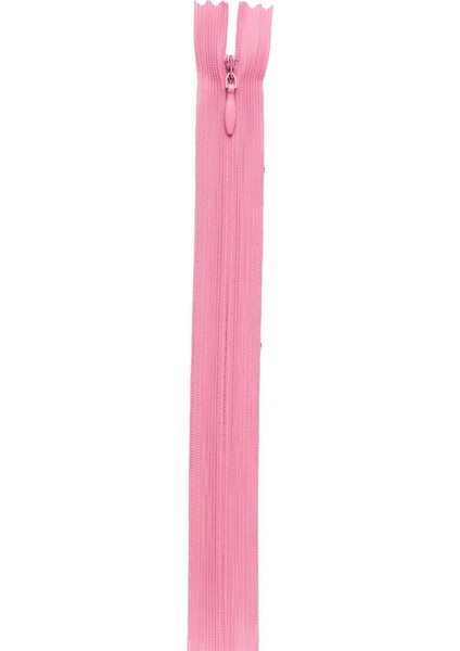 Gizli Elbise Fermuarı 15 Pembe 50 cm