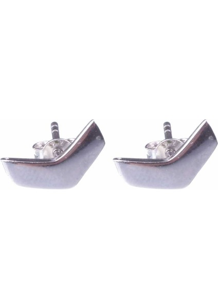 925 Ayar Gümüş Minik Chevron Küpe, Beyaz fiyatları