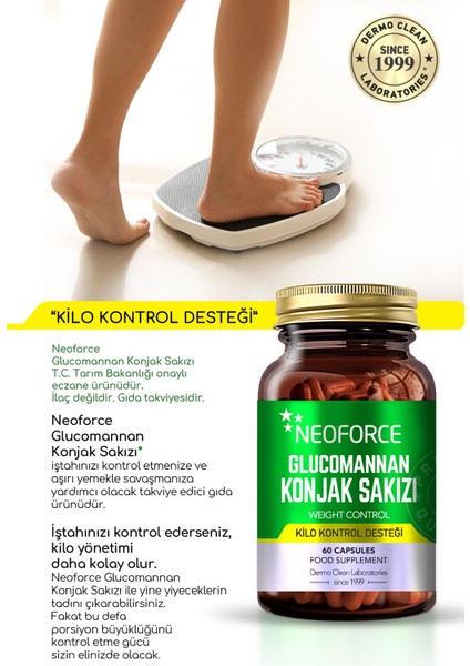 Glucomannan Konjak Sakızı 60 Kapsul