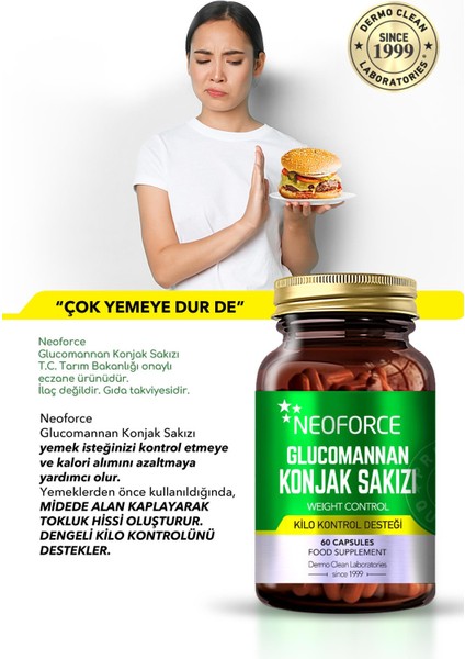 Glucomannan Konjak Sakızı 60 Kapsul