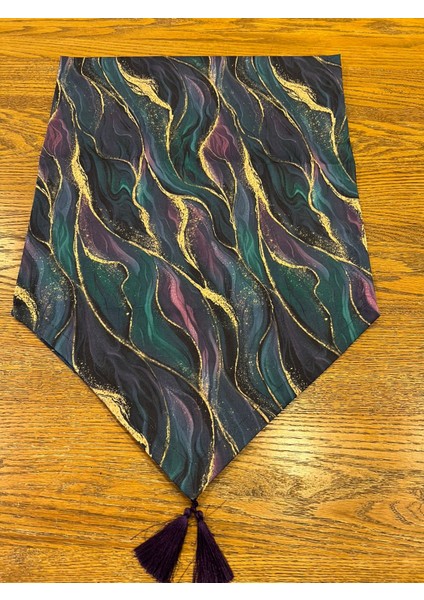 Tuğçe Demir Home Design Mor Epoksi Desen Runner Supla Set indirimleri