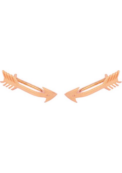 925 Ayar Gümüş Minik Ok Earcuff Küpe