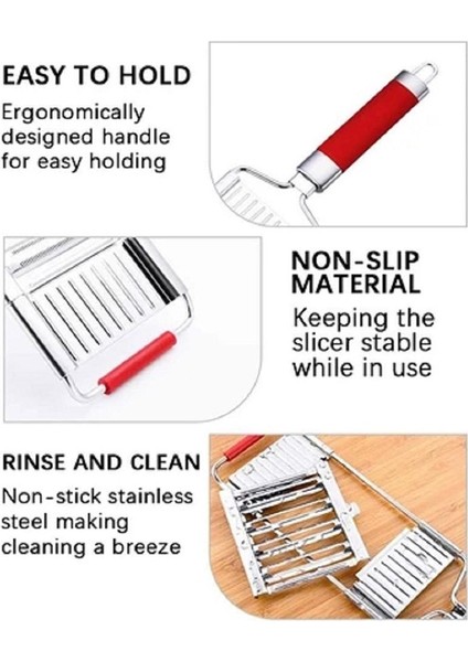 3 Set 4 In 1 Parçalayıcı Kesici Paslanmaz Çelik Taşınabilir Manuel Sebze Dilimleme Kolay Temiz Rende Saplı Çok Amaçlı Mutfak Aracı (Yurt Dışından)