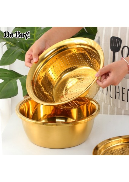 Gül Altın 3 Adet/takım Sebze Dilimleme Drenaj Sepeti Paslanmaz Çelik Meyve Patates Soyucu Rende Yuvarlak Pirinç Yıkama Drenaj Sepeti Malzemeleri (Yurt Dışından) modelleri