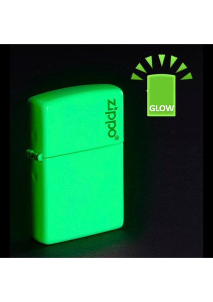 Glow In Dark Zippo Logo Çakmak