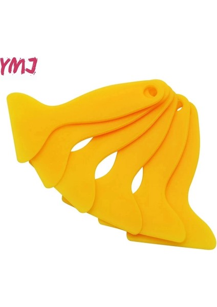 Sarı (6'lı Paket) 6 Adet Yeni Plastik Kazıyıcı Araba Oto Temizleme Aracı Için Pencere Temizleyici Cam Kar Küreği Cam Su Tutkal Kaldır Silecek Silecek (Yurt Dışından)