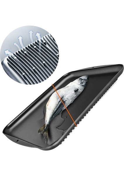 Buz Çözme Tepsisi 2 Hızlı Buz Çözme Tepsisi Çözdürme Dondurulmuş Gıda Et Meyve Hızlı Alüminyum Alaşımlı Çelik Plaka Levha Güvenli Doğal Çözdürme Dondurulmuş Gıda Et Meyve (Yurt Dışından)