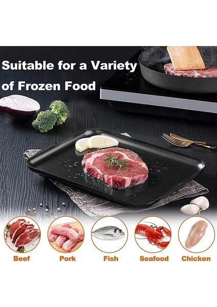 Buz Çözme Tepsisi 2 Hızlı Buz Çözme Tepsisi Çözdürme Dondurulmuş Gıda Et Meyve Hızlı Alüminyum Alaşımlı Çelik Plaka Levha Güvenli Doğal Çözdürme Dondurulmuş Gıda Et Meyve (Yurt Dışından) modelleri