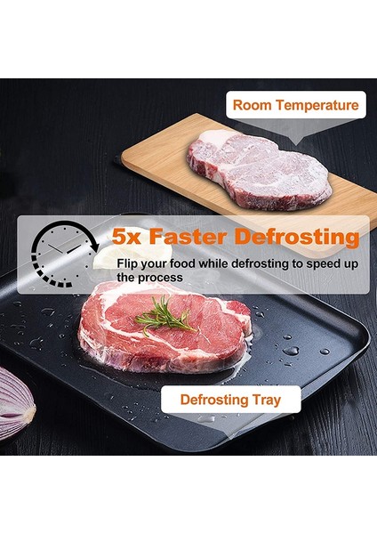 Buz Çözme Tepsisi 2 Hızlı Buz Çözme Tepsisi Çözdürme Dondurulmuş Gıda Et Meyve Hızlı Alüminyum Alaşımlı Çelik Plaka Levha Güvenli Doğal Çözdürme Dondurulmuş Gıda Et Meyve (Yurt Dışından) fırsatları